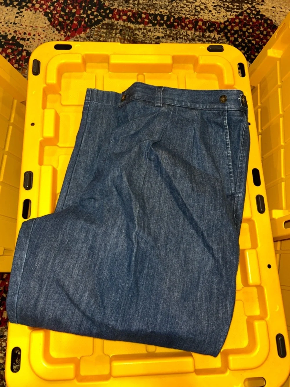 NWT Roundtree & York 44 x 29 pleated denim dress pants